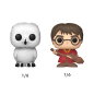 Preview: FUNKO Bitty POP - Harry Potter Harry in robe with scarf #4er Pack